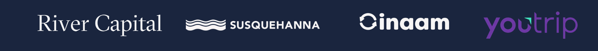 River Capital, Susquehanna, Inaam, and YouTrip partner logos